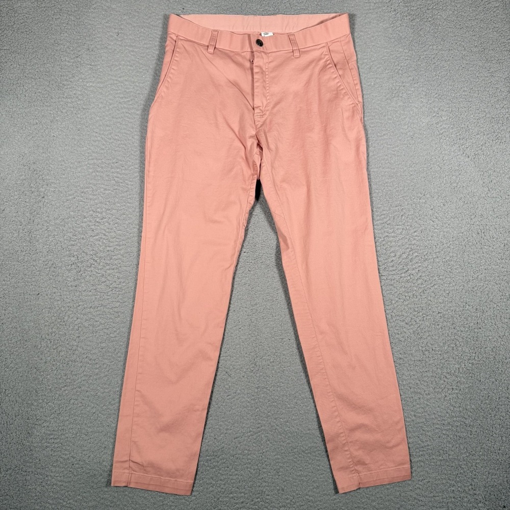 Fabletics Pants Mens 31x29 Peach High Side Chino Golf Performance Stretch Slim